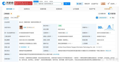 金山云海南洋浦信息科技公司增資至7億美元，增幅約17%，加碼互聯(lián)網信息服務新賽道